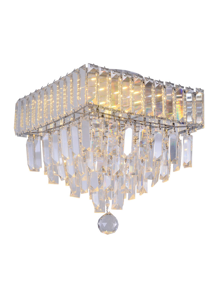 Plafon Taschibra 4 Lâmpadas Dueto 300 G9 Cristal