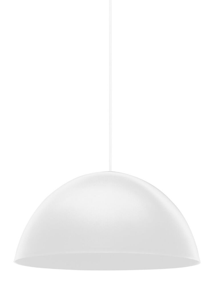 Pendente Taschibra 1 Lâmpada Design TD 821F E27 Branco Fosco