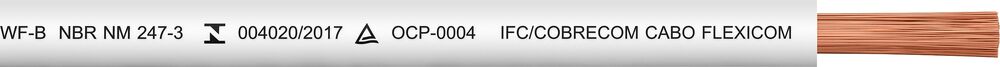 Cabo Flexivel 1,5mm 100m 450/750v Branco Cobre Cobrecom