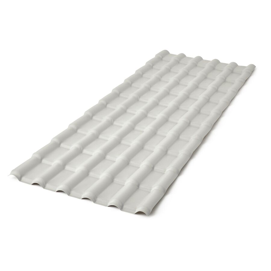 Telha PVC Tubozan Plan 88x242cm Concreto