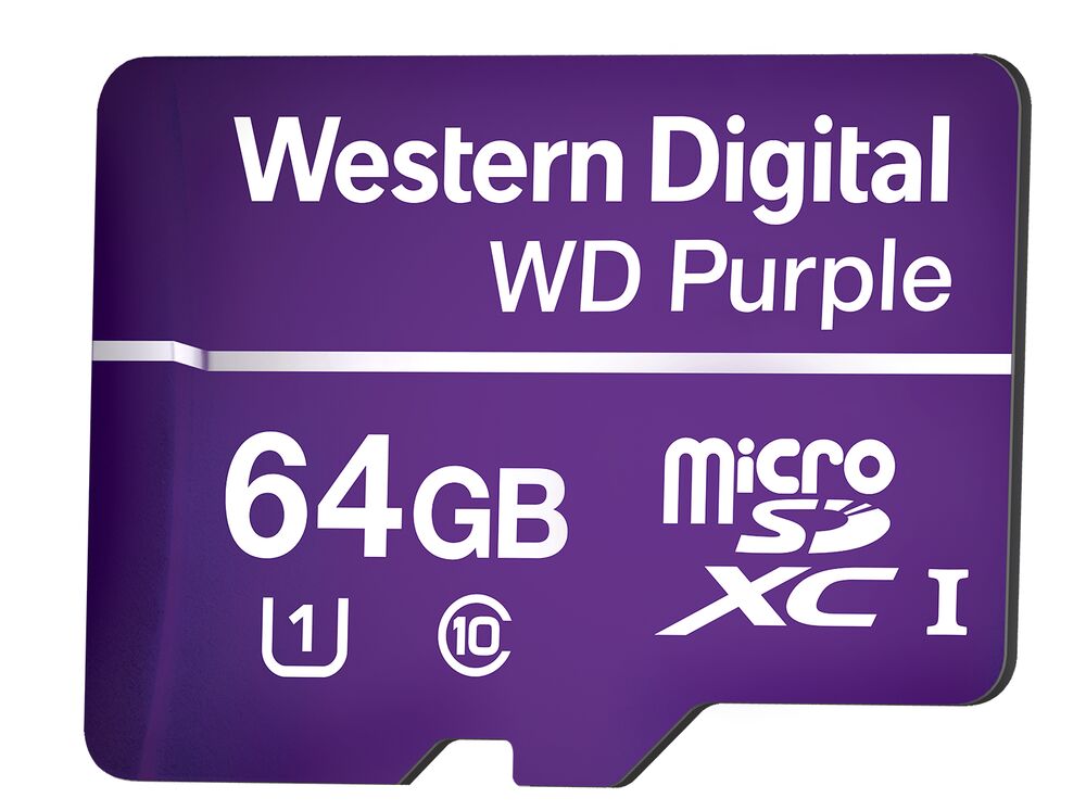 Micro SD Intelbras WD Purple 64GB 32TBW