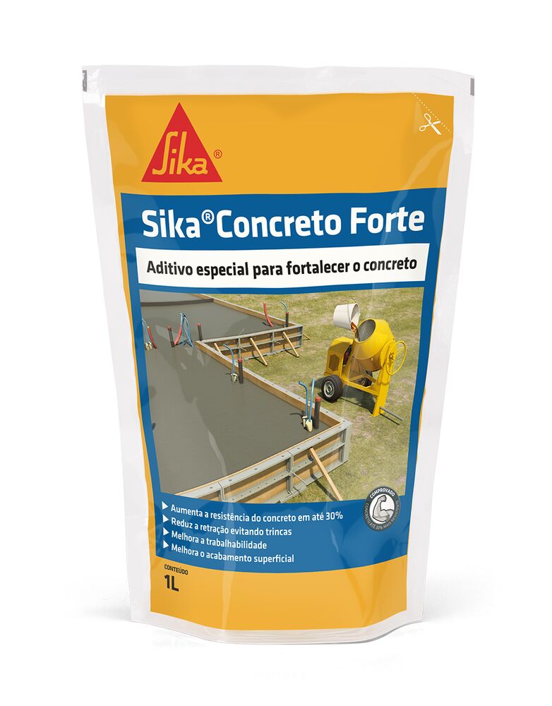Aditivo Concreto Forte 1 Litros Marrom Escuro Sika