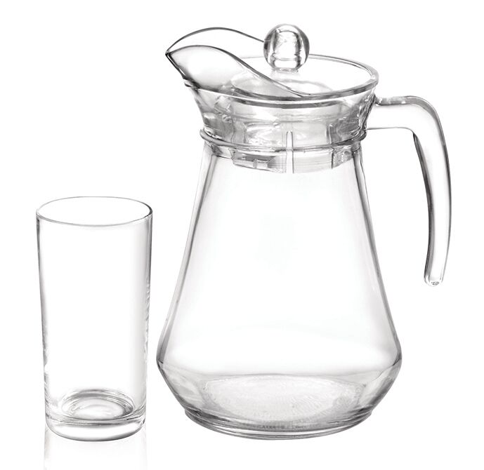 Kit Copos Opera 7 Peças 225ml + Jarra 1,5L Casa&Ideia