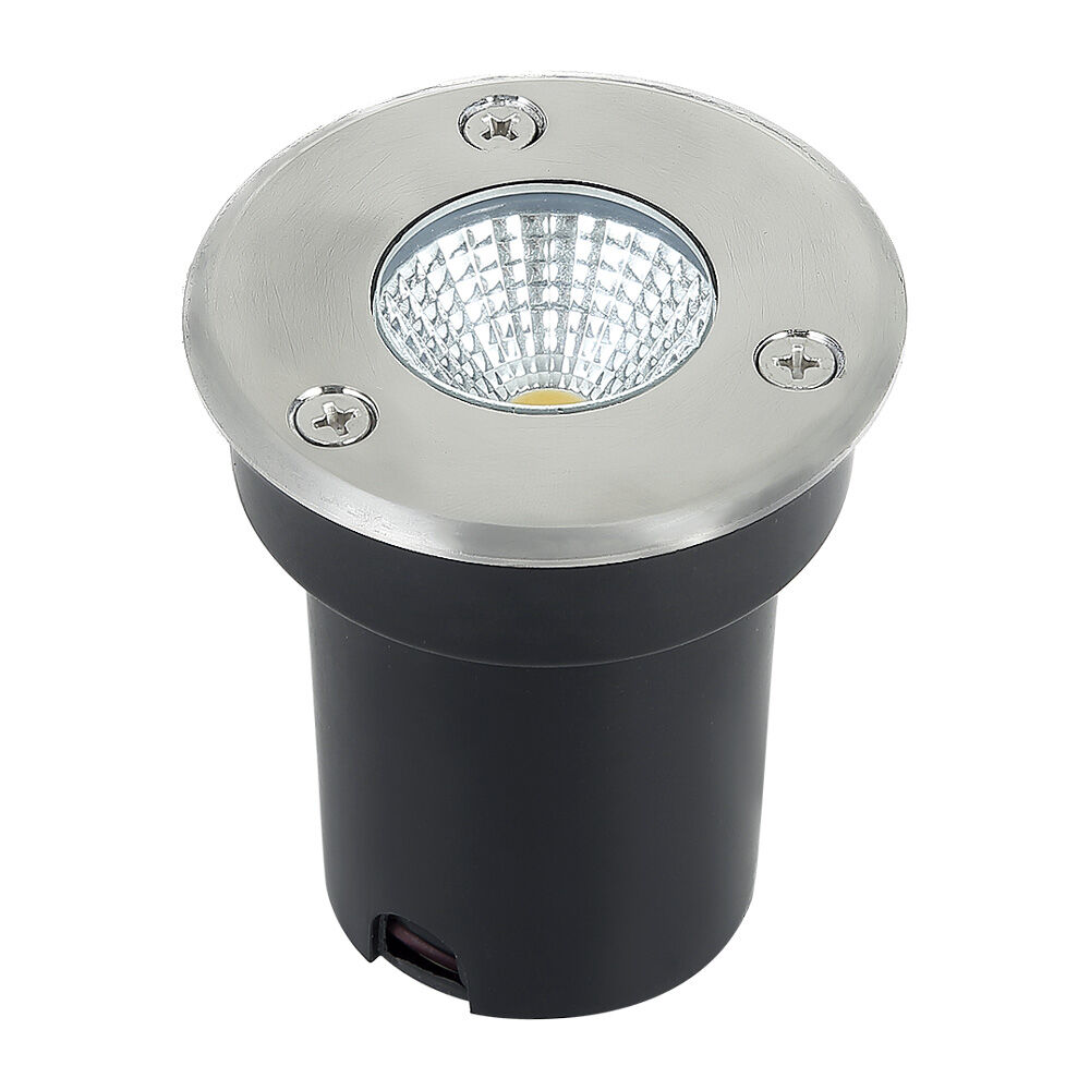 Spot LED Floor 37908 5W 3000K Preto Luz Amarela Bronzearte