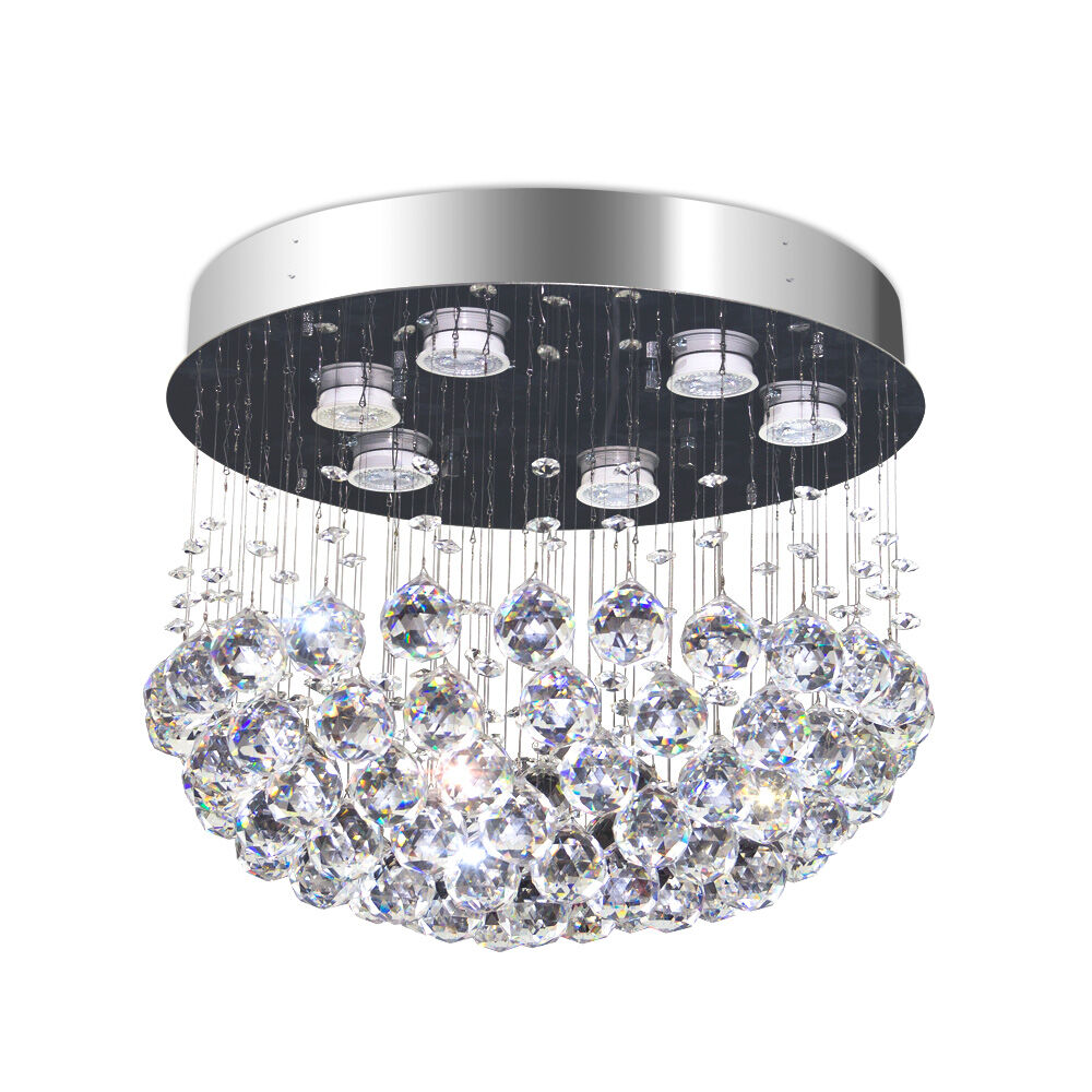 Plafon Bronzearte 6 Lâmpadas 37953V2 GU10 Cristal