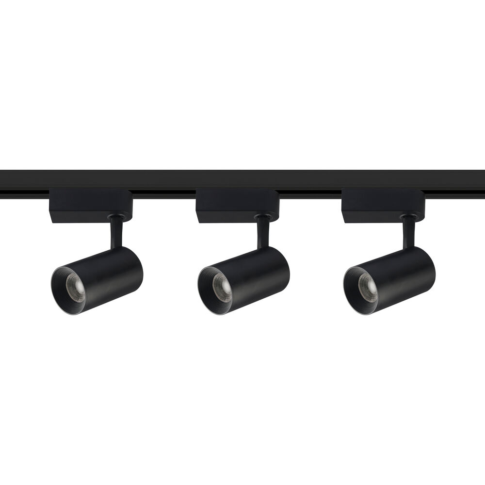 Trilho Track 3 Lâmpadas 7W 6500K Preto Luz Amarela Bronzearte