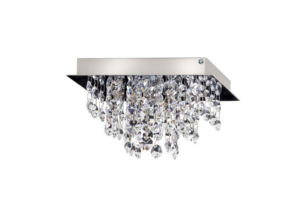 Plafon Bronzearte 1 Lâmpada Itália 37699 G9 Cromo