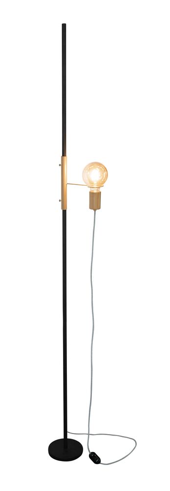 Luminária de Coluna Blumenau Iluminação Flex 1 Lâmpada E27 Preto