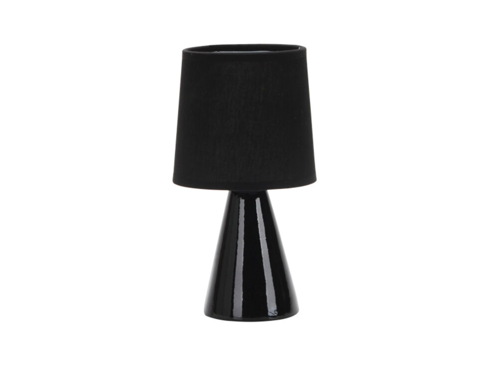 Abajur 1 Lâmpada Pottery E27 25cm Preto Taschibra