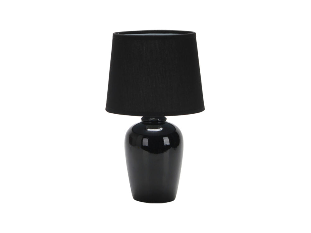 Abajur 1 Lâmpada Pottery E27 32cm Preto Taschibra
