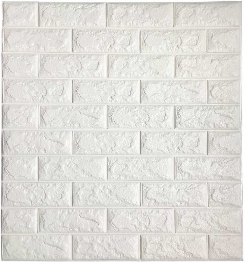 Revestimento Autoadesivo Soft Brick White Tijolinho 70x76 Tokfix