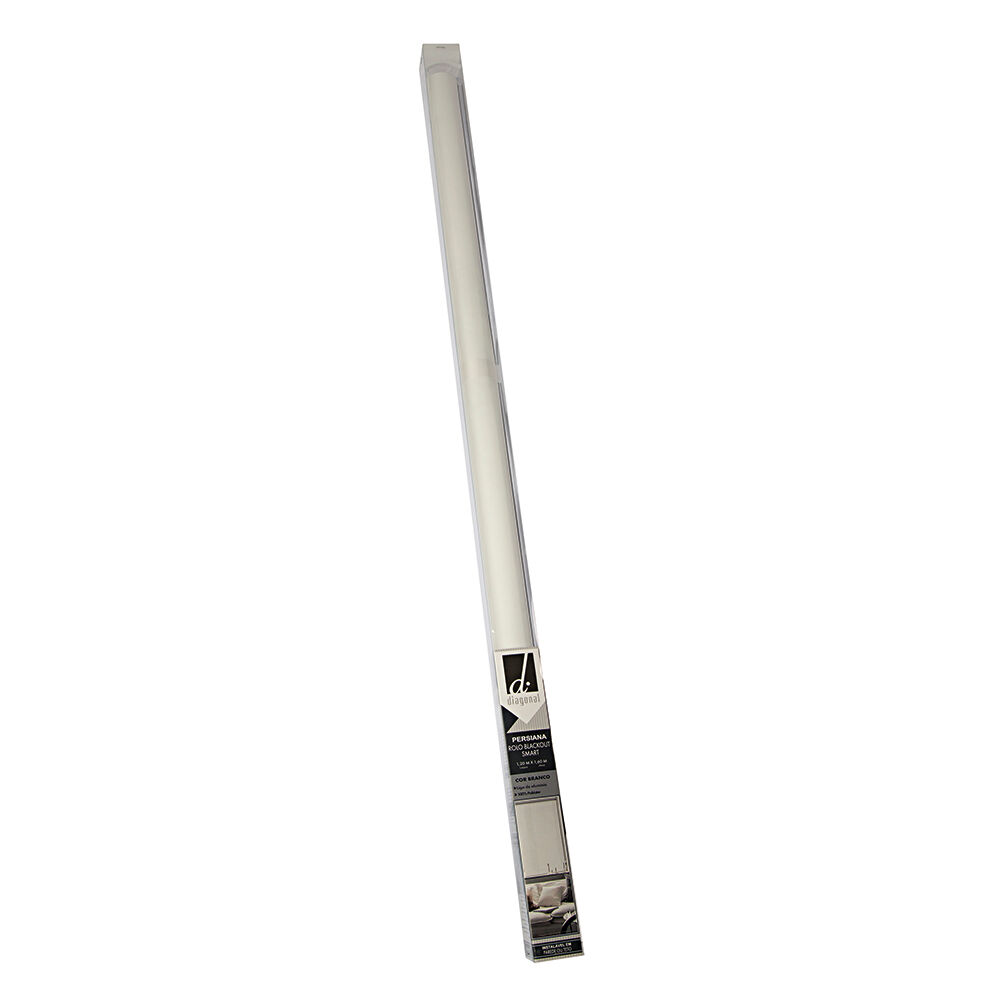 Persiana Rolo Blackout Smart Branco 120x160cm Diagonal