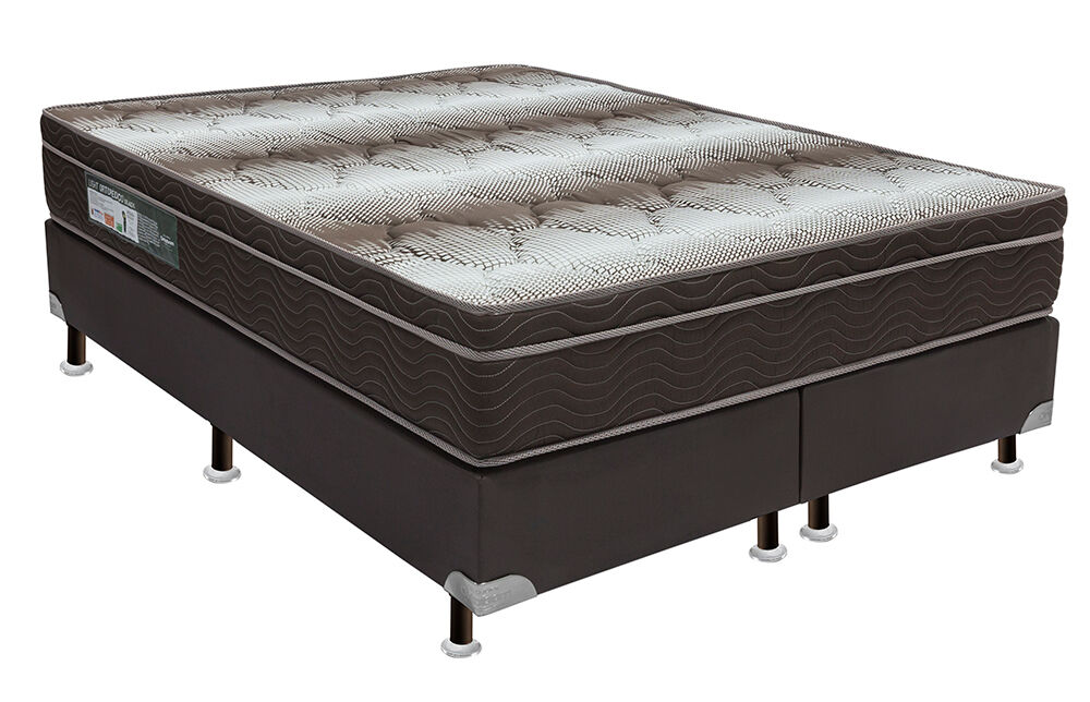 Colchão Ortobom Light Ortopédico Queen 158x198x24cm Marrom/Branco