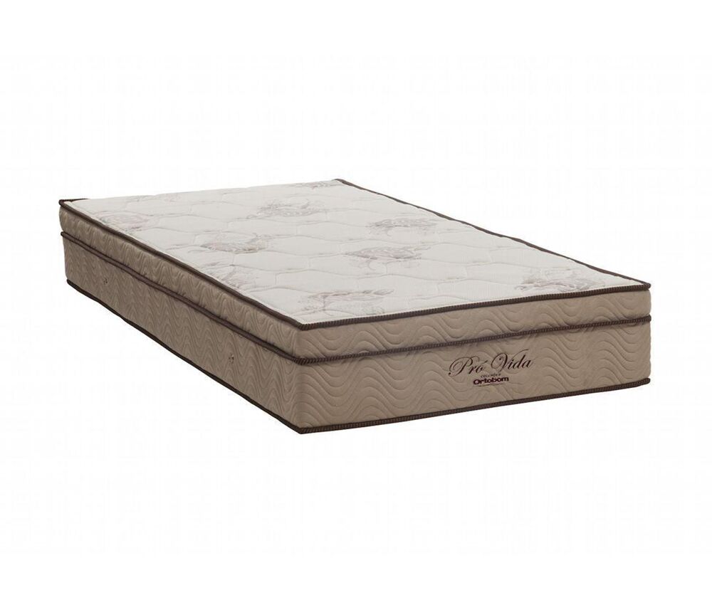 Colchão Ortobom Pró Vida Solteiro 88x188x30cm Creme