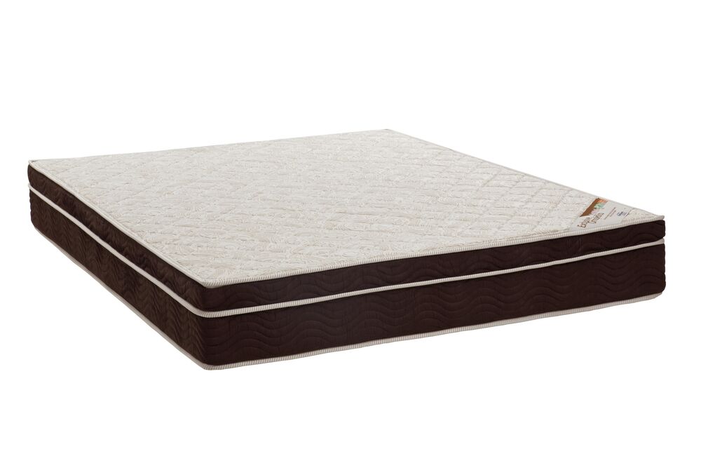 Colchão Ortobom Excelente Ortopédico Queen 158x198x27cm Marrom/Branco