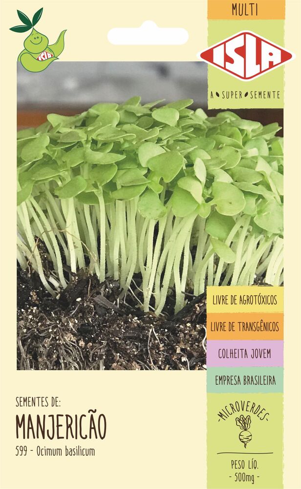 Semente Verduras Manjericão  25gr Isla