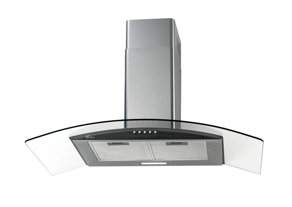 Coifa de Parede Fit Vidro 90cm Inox Fischer