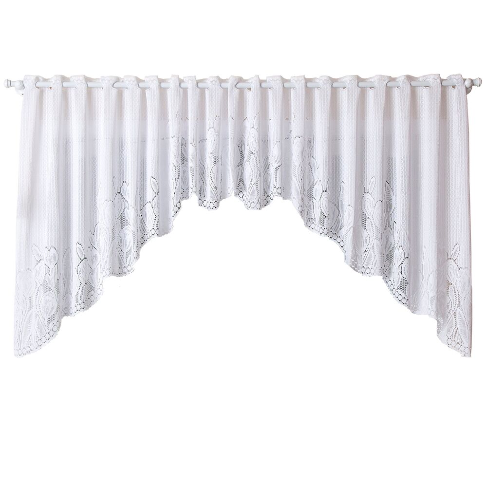 Cortina Cascata Interlar Tulipinhas 3,00x1,00m Branca