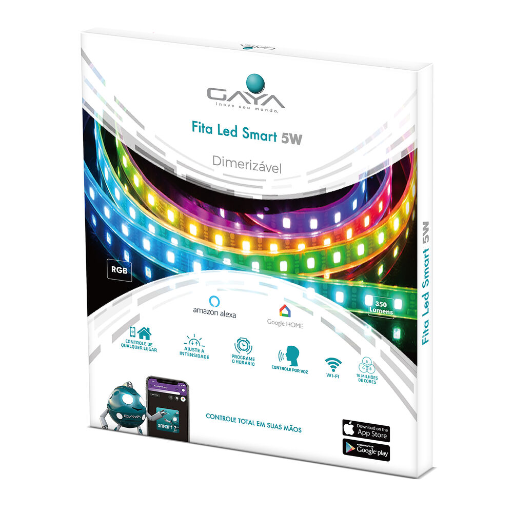 Fita LED Gaya Smart 10W RGB 5M Bivolt