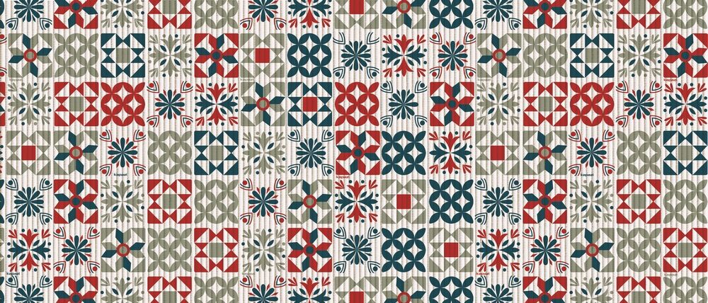 Passadeira Kapazi PVC Tropical 43x130cm Colorido