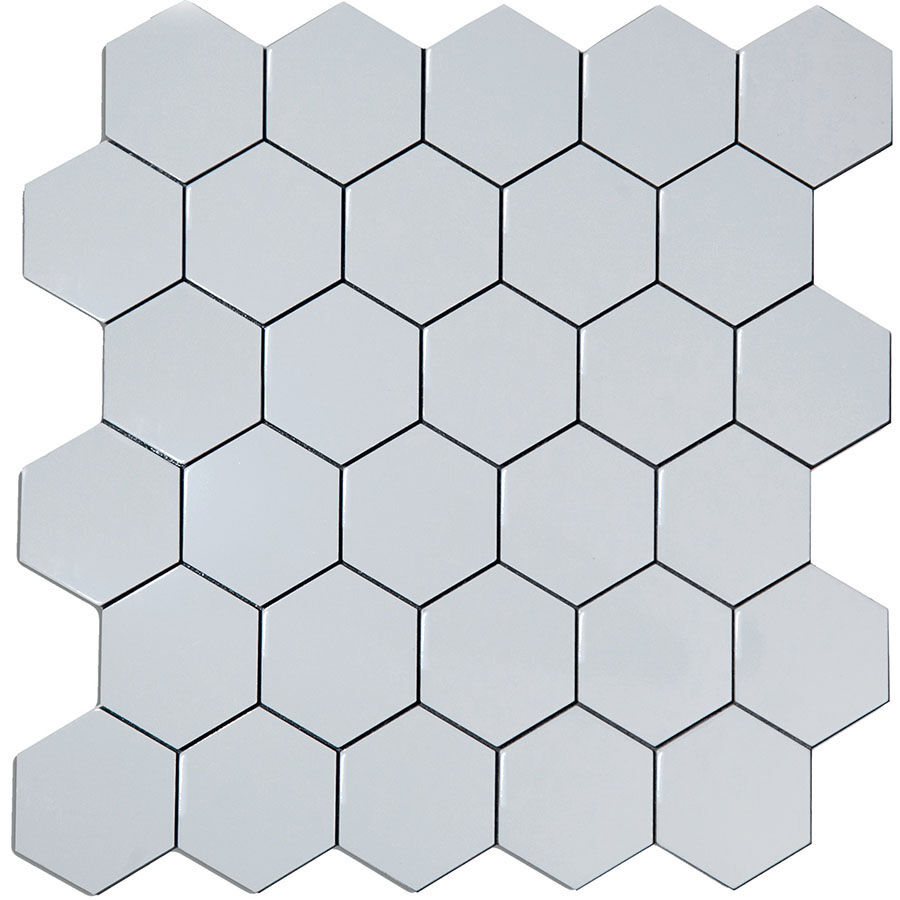 Pastilha Glass Mosaic Autocolante AL1016 Branca 30x30