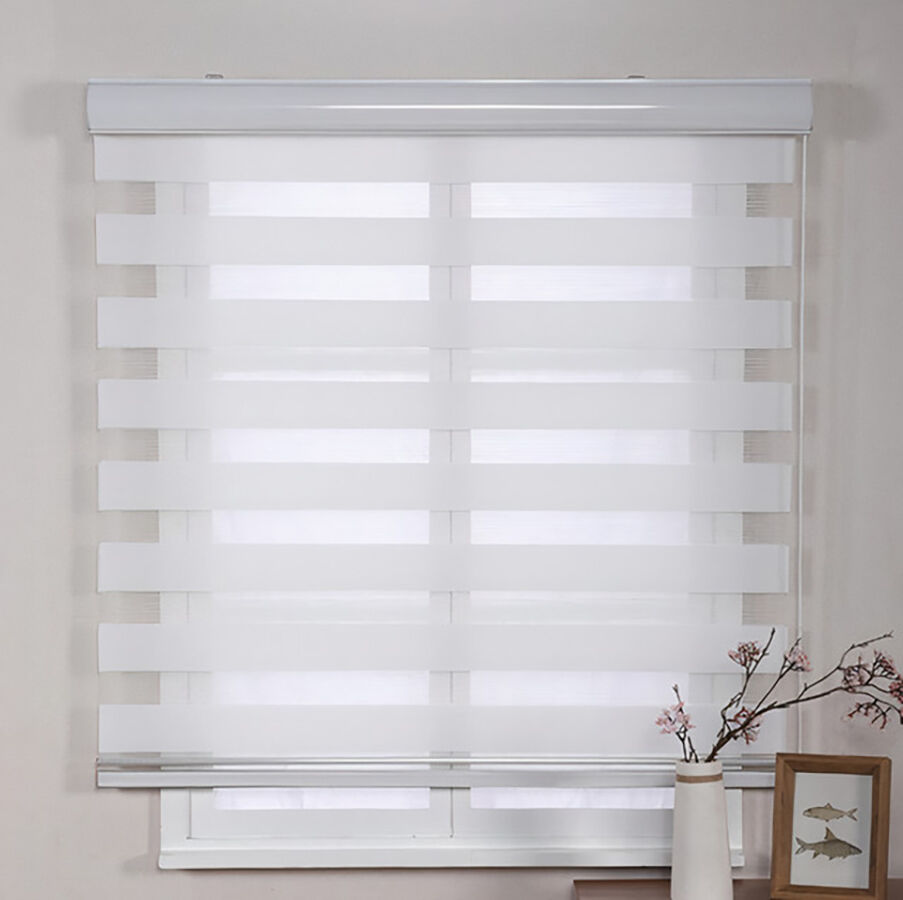 Persiana Double Vision Sunny 1,40L X 1,60A Branca