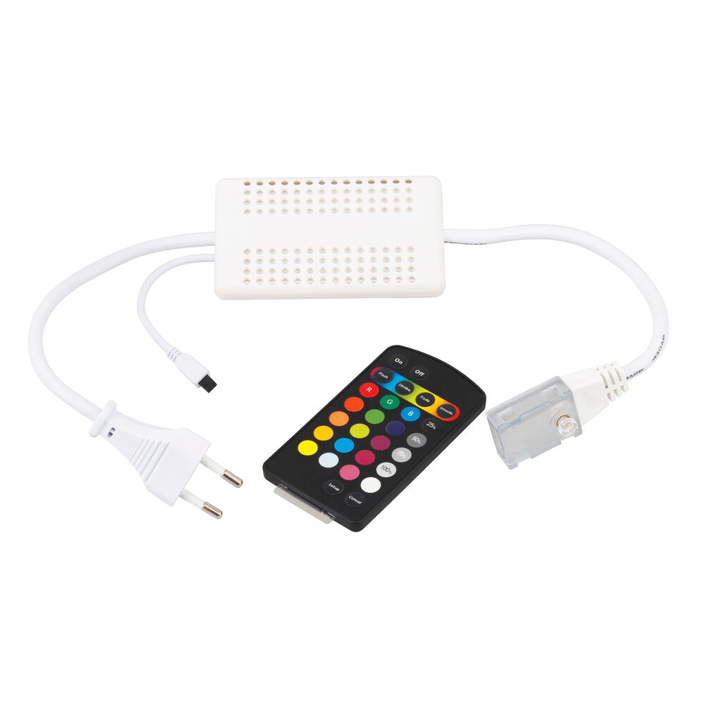 Plug e Controle para Fita de LED Gaya RGB14,4W 9362 Branco Bivolt
