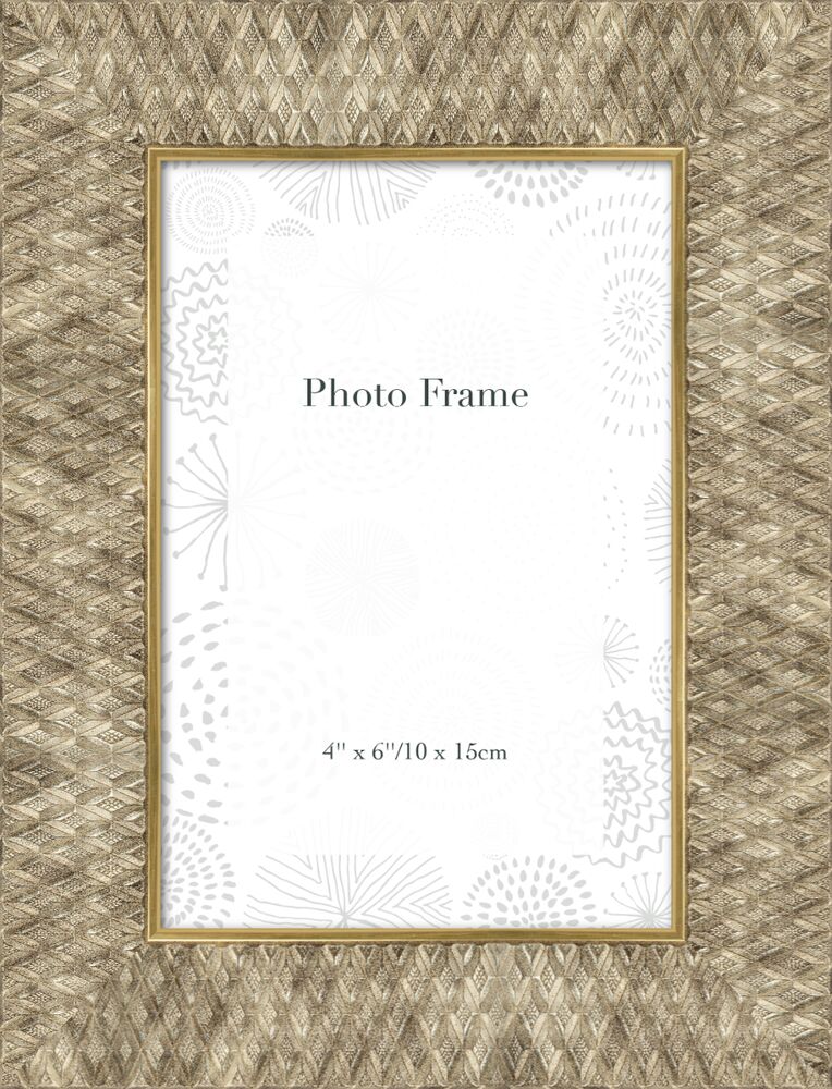 Porta-Retrato Turyn Diagonal 20,4x15,4cm Dourado