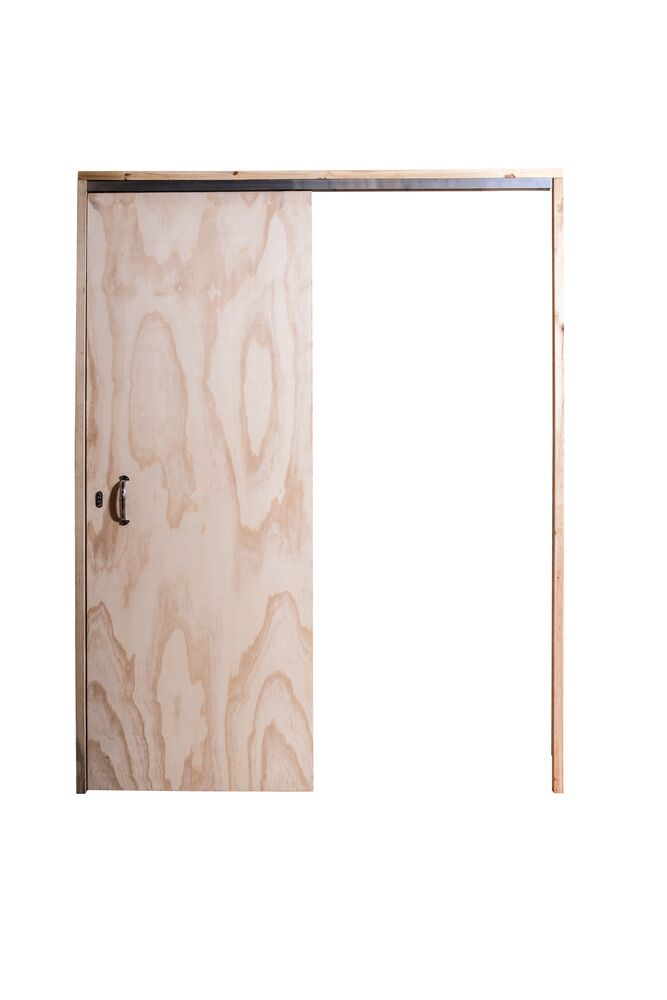 Porta de Correr Madeira Eucalipto Grantok PCP7177G 2,13x0,85m Direita