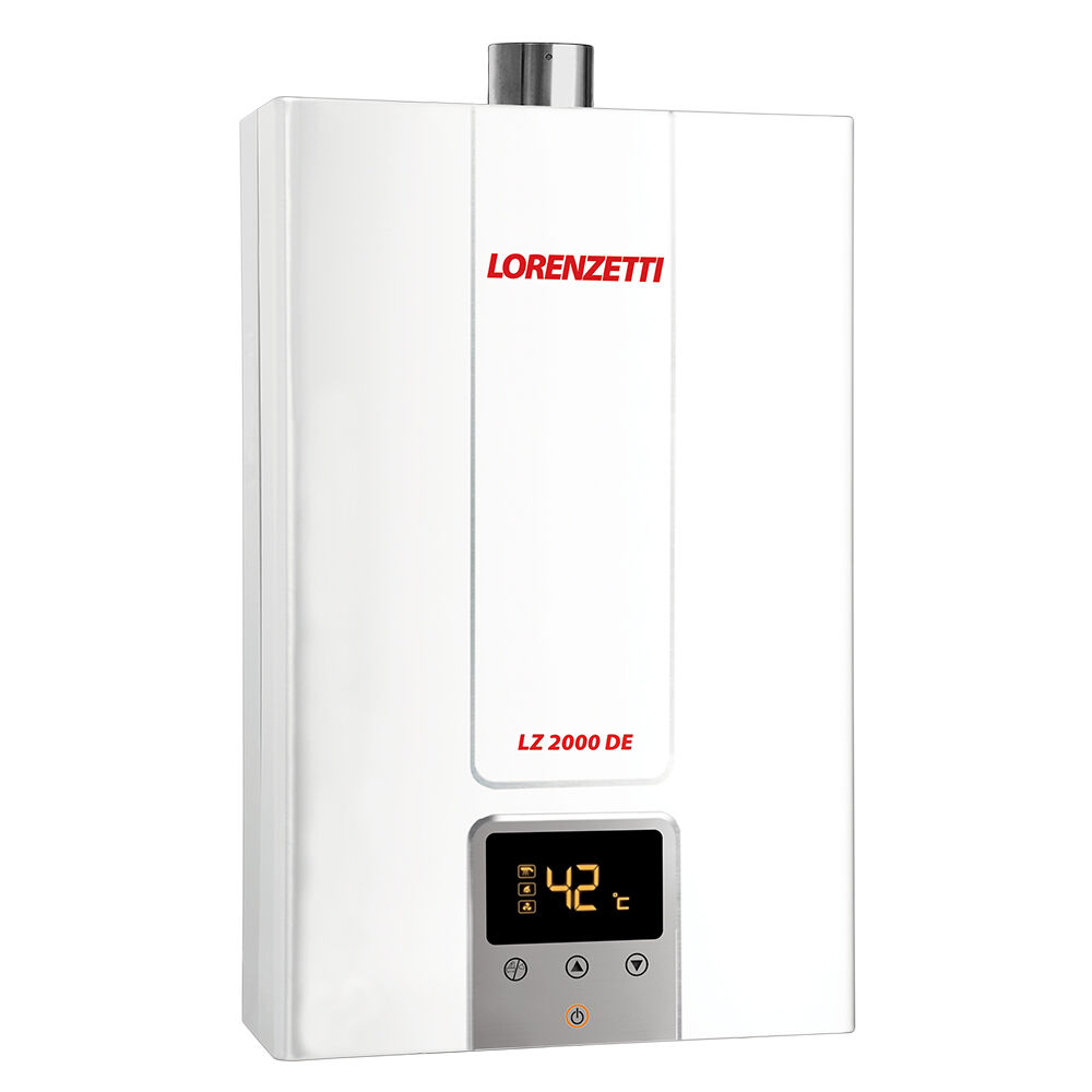 Aquecedor de Água a Gás LZ 2000DE GLP Digital 20L/min Branco Lorenzetti
