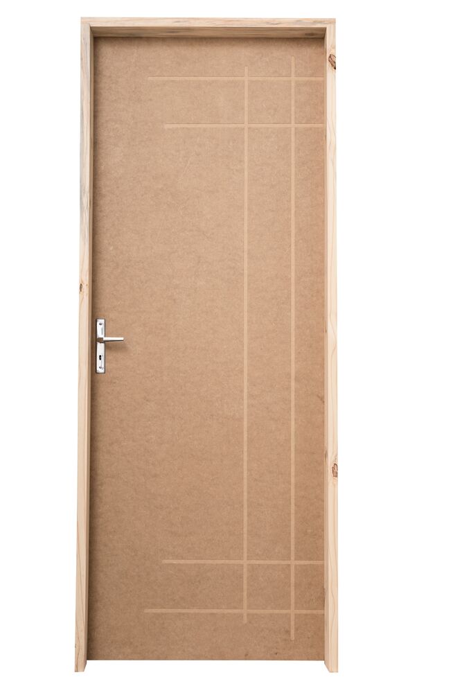 Kit Porta de Abrir Madeira HDF PIM6354 2,13M x 0,85m x 13cm Direita Grantok
