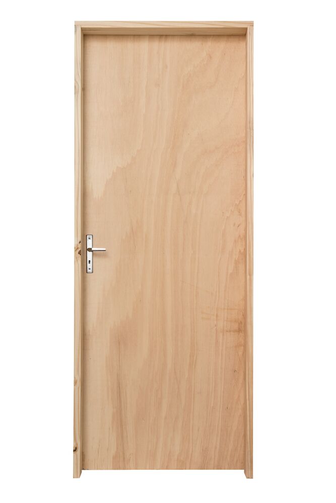 Kit Porta de Abrir Madeira Pinus PIP1254G 2,13m x 0,75m x 13cm Direita Grantok