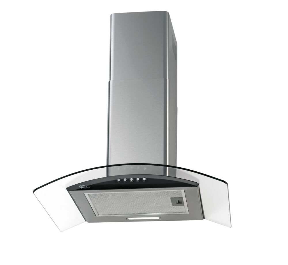 Coifa de Parede Fit Vidro 28017 60cm Aço Escovado Fischer