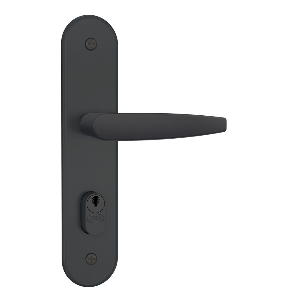 Fechadura Espelho Externa 40mm Inox 804/33 Preto Fosco Stam