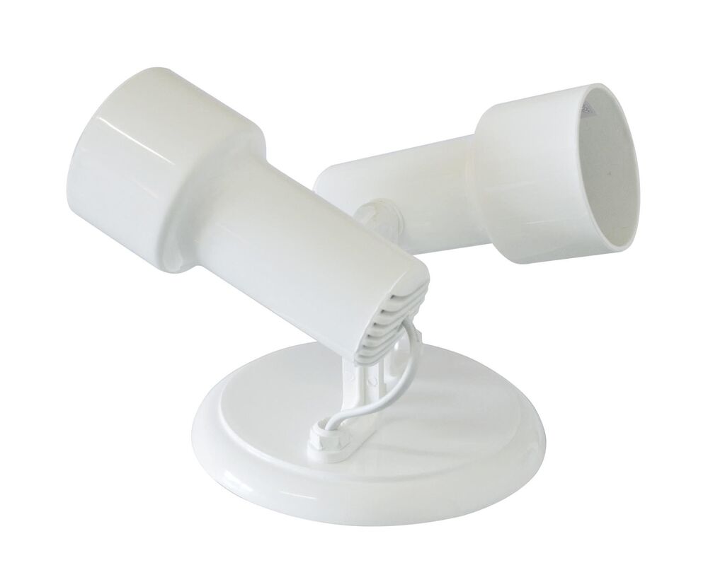 Spot de Sobrepor Dital 2 Lâmpadas Linha Infinity E27 Branco