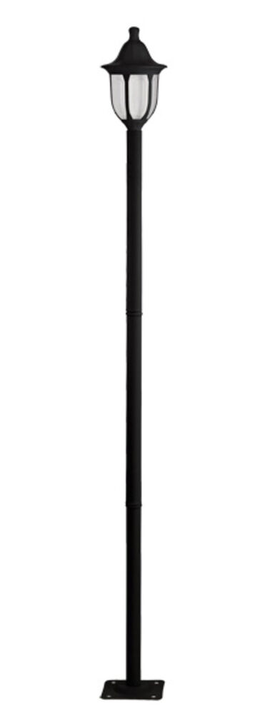 Poste de Luz para Jardim Dital Linha Modena 1 Lâmpada Preto