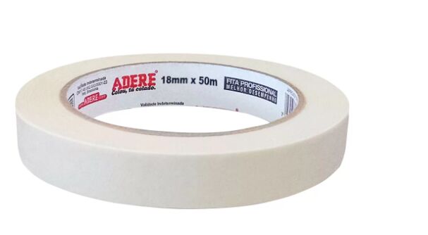 Fita Crepe Adere Tapefix 423 Uso Geral 18x50cm Transparente