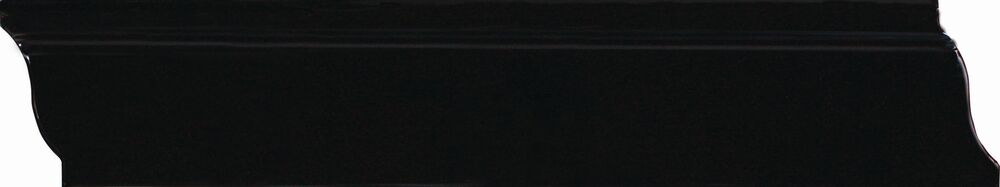 Rodapé RZ 15 Preto 8x45 Bold Brilhante Ilhabella