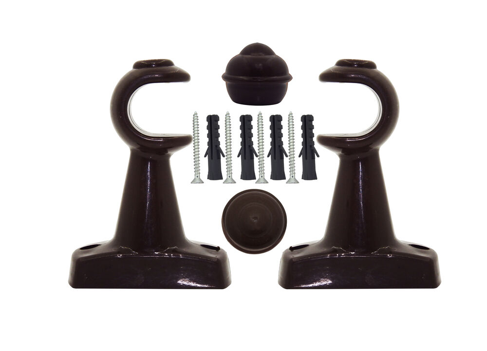 Suporte para Varão Bella Arte Slim 19mm Imbuia