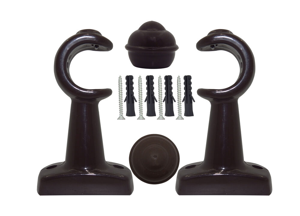 Suporte para Varão Bella Arte Slim 28mm Imbuia