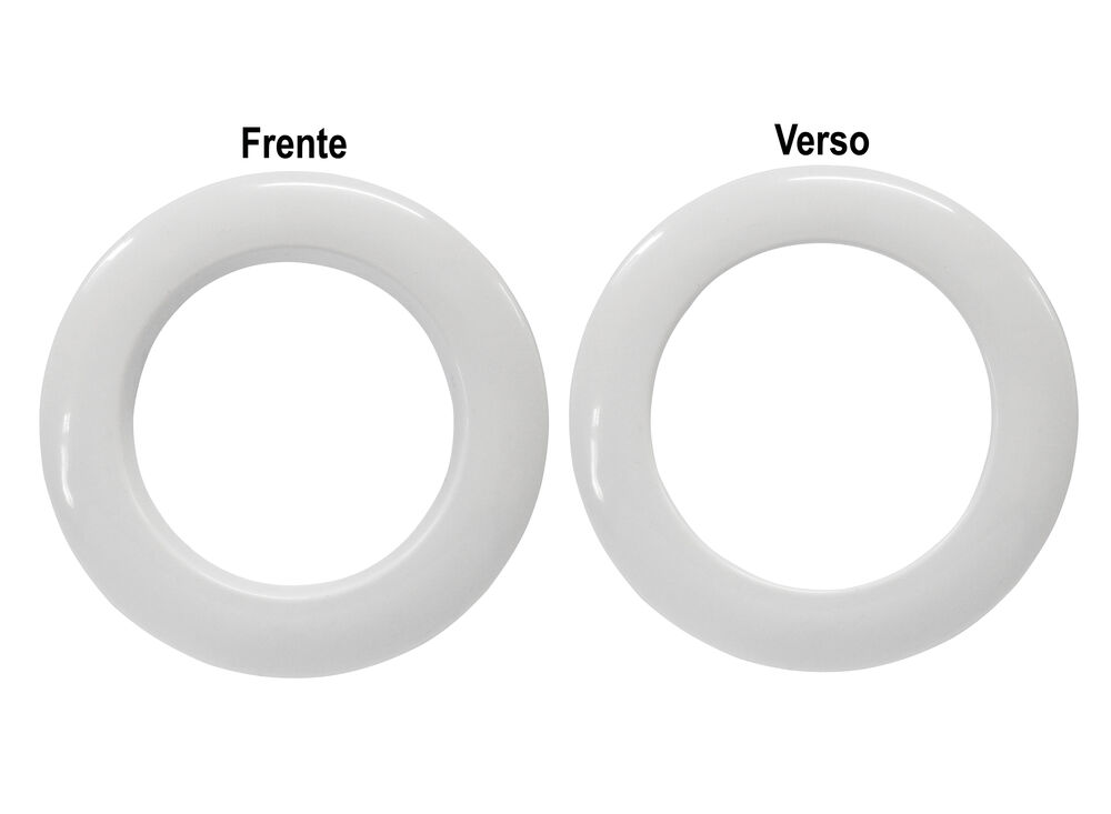 Kit Ilhós para Cortina Bella Arte 28mm Branco Fosco 10 Peças