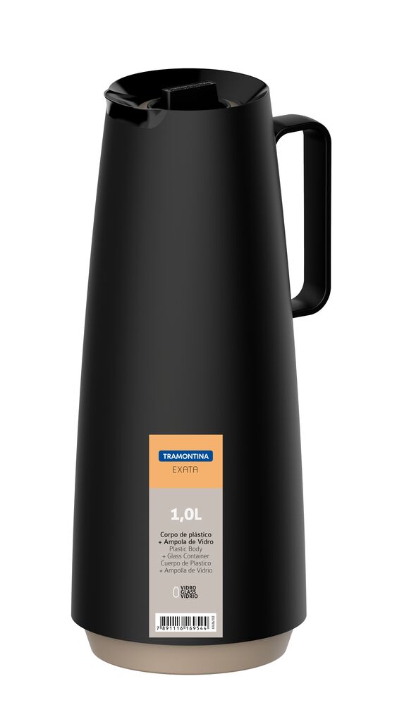 Garrafa Térmica Tramontina Exata 1L Preta