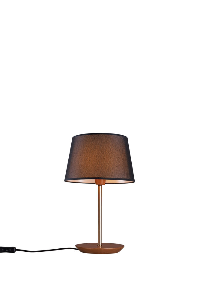 Abajur 1 Lâmpada Slim Diam 17cm E27 Castanho Madelustre