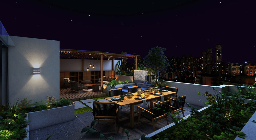 Arandela LED Elegance 6W 3000K 1 Lâmpada Preta Luz Amarela Avant