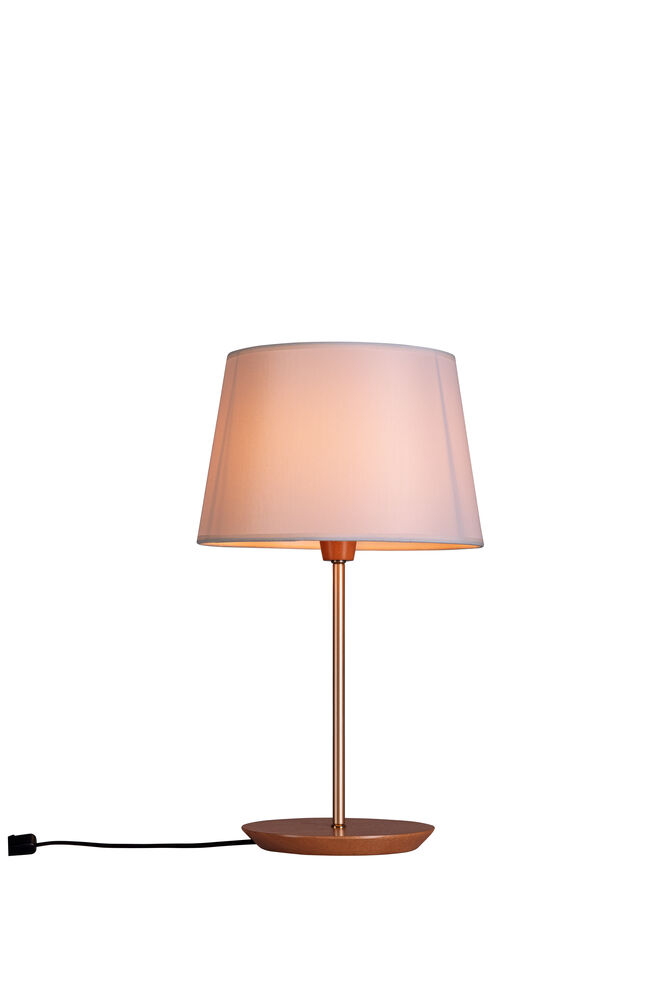 Abajur 1 Lâmpada Diam 25cm E27 Castanho Madelustre