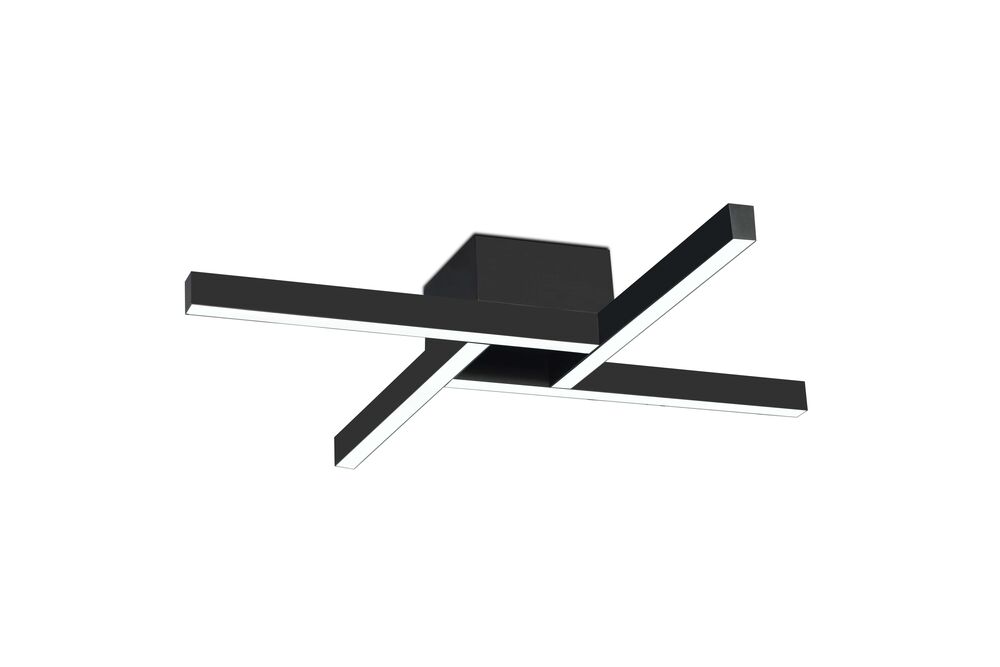 Plafon Led Maze 22W 4000K Preto Luz Neutra Spot Line