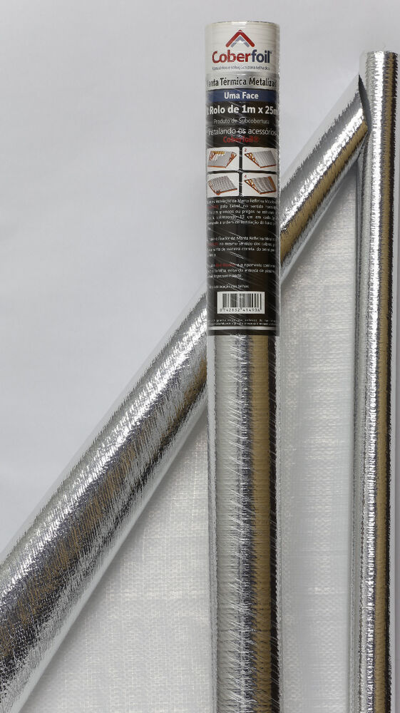 Manta de Polietileno Coberfoil F1 Branco/Metal 332