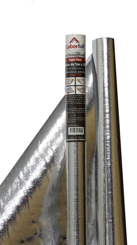 Manta de Polietileno Térmica F2 1x10m Branco Metal Coberfoil
