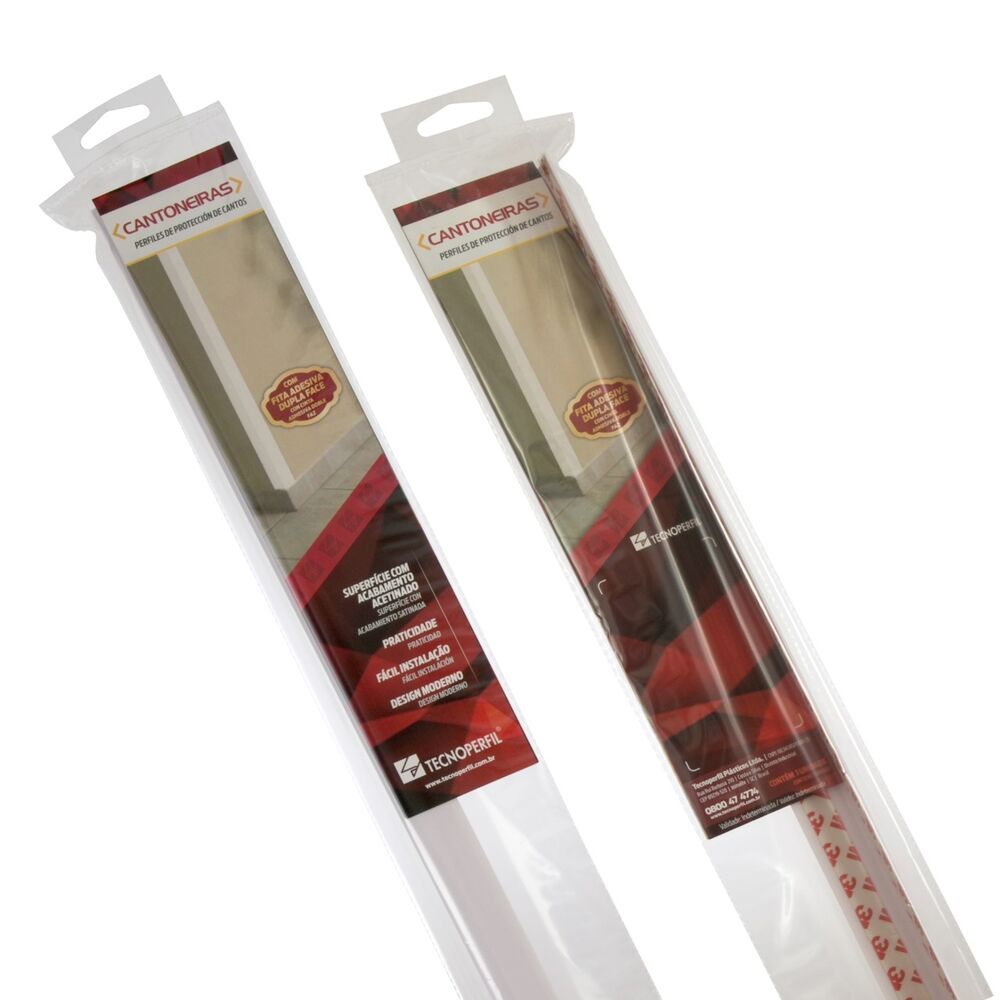 Cantoneira TEC 241 PVC Rígido 1m Branco Tecnoperfil