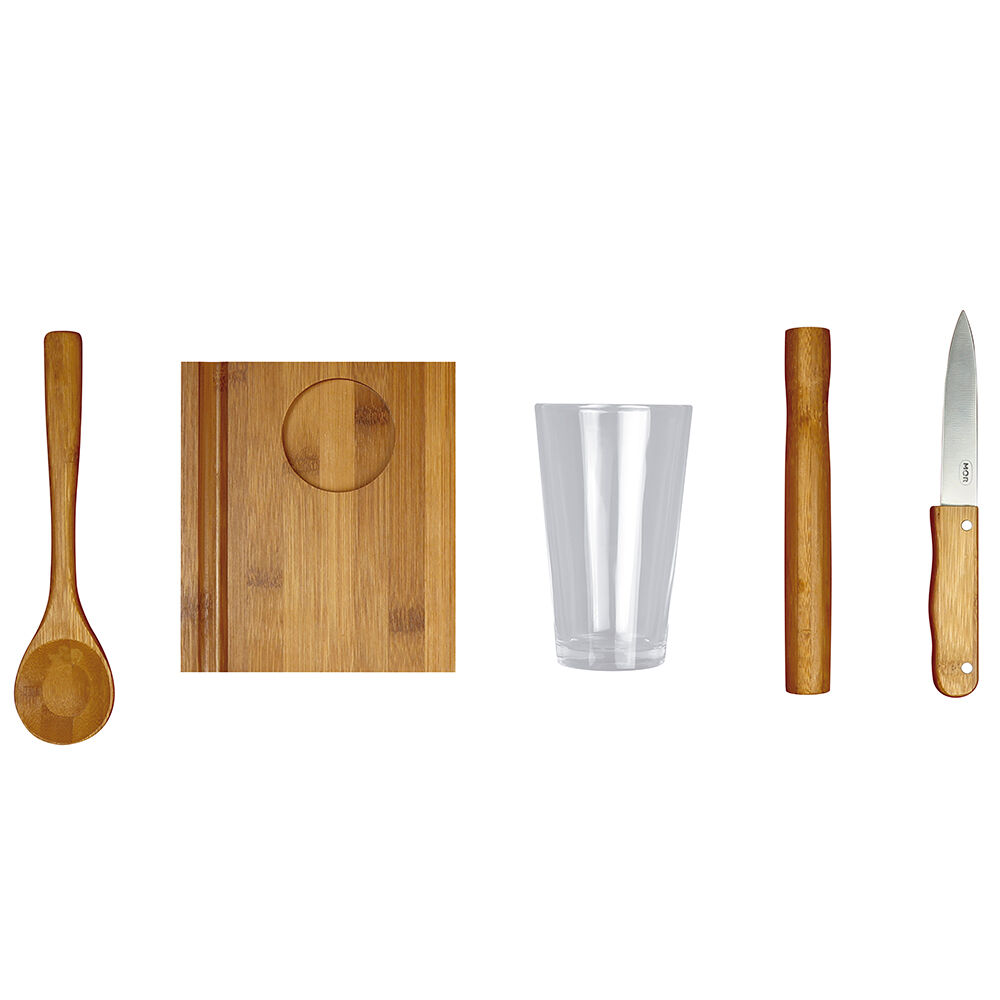 Conjunto para Caipirinha Mor 5 Peças Bambu